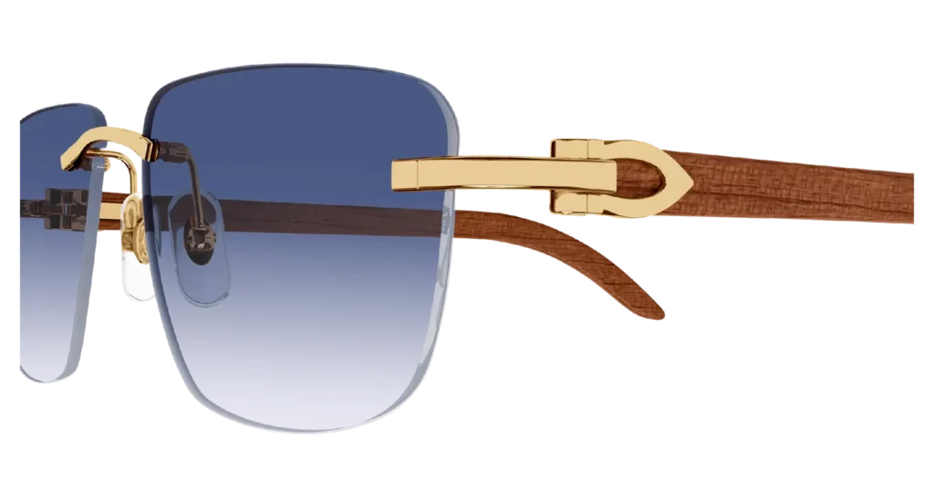 Cartier C Décor wood sunglasses