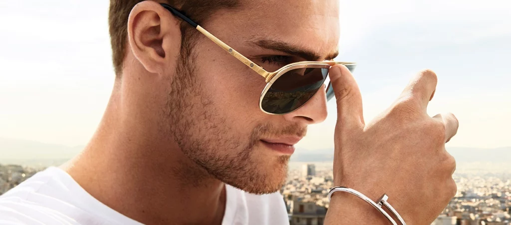 Aviator sunglasses Santos de Cartier