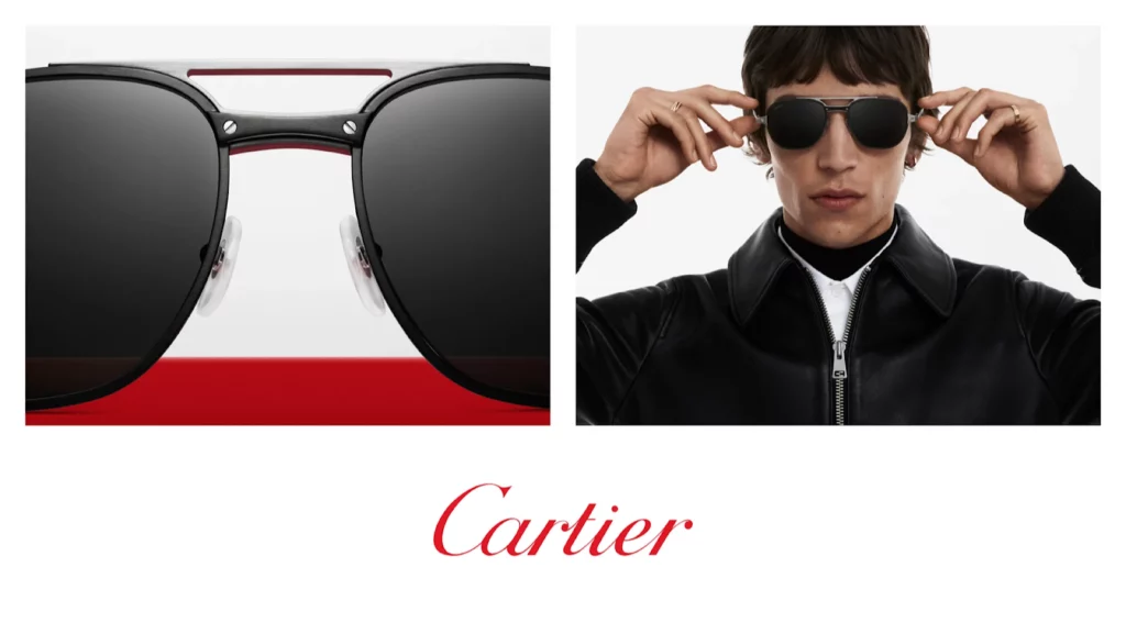 Aviator shades by Cartier