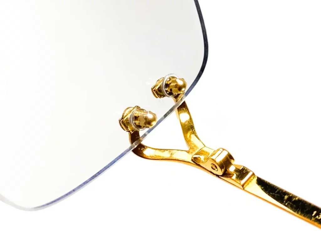 Cartier C Décor eyeglasses: a close view