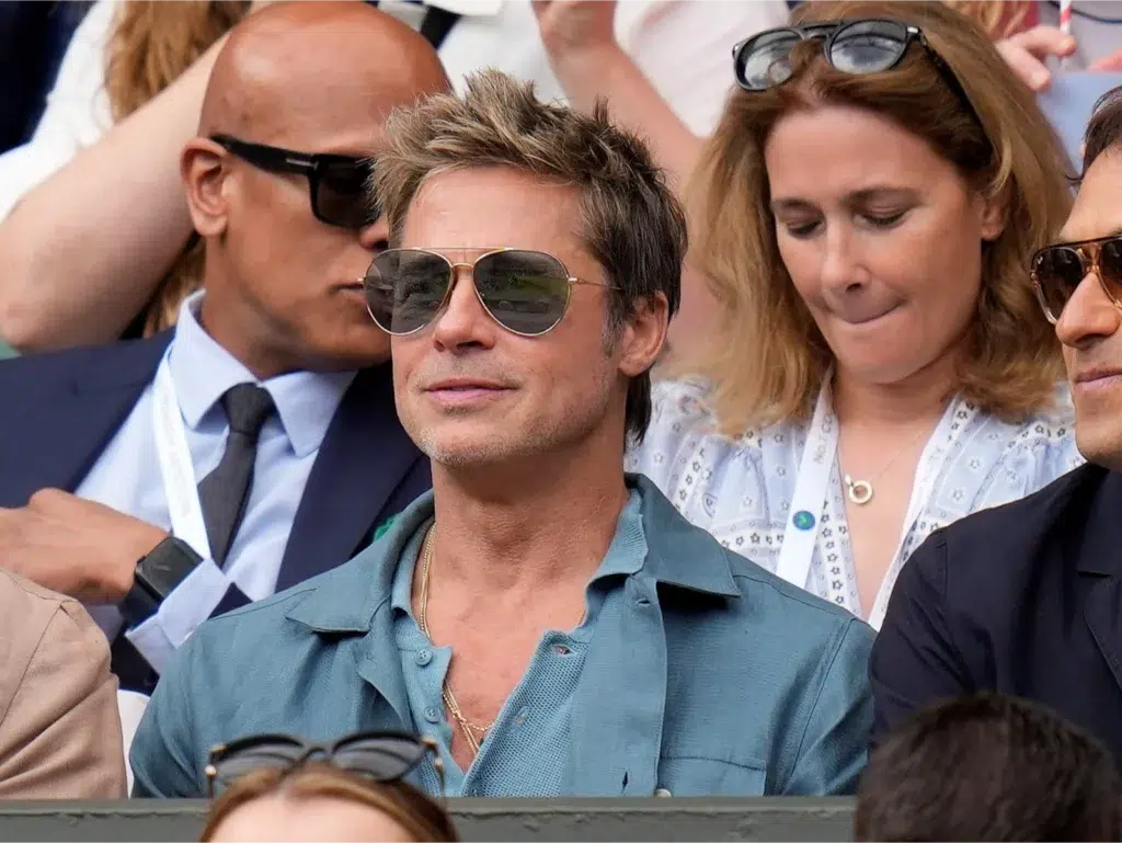 Brad Pitt Sunglasses at Wimbledon 2023