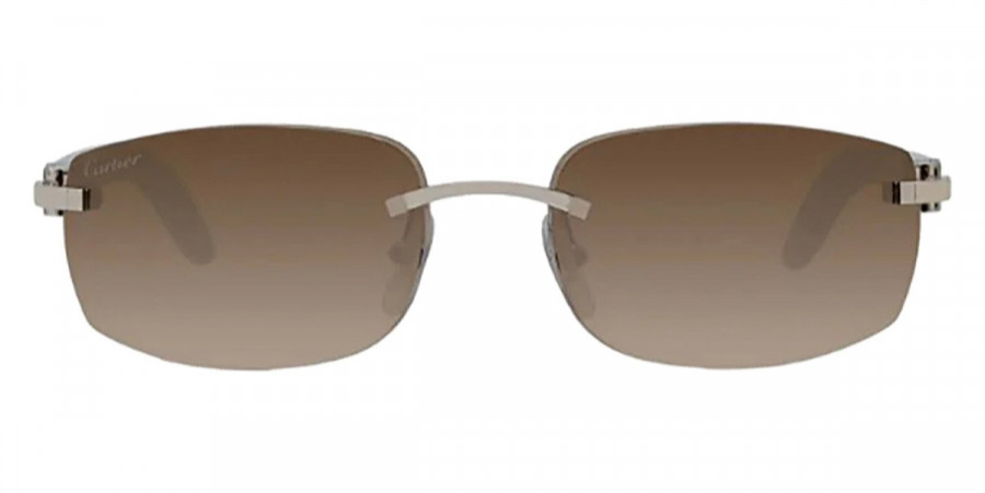 CT0018RS 001 Silver/White C Décor sunglasses by Cartier