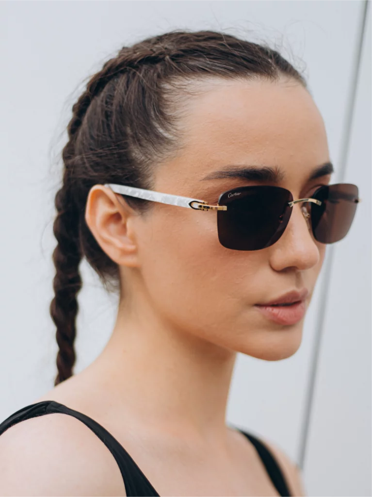 Cartier white buffalo horn sunglasses