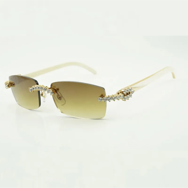 Cartier buffalo horn iced frames