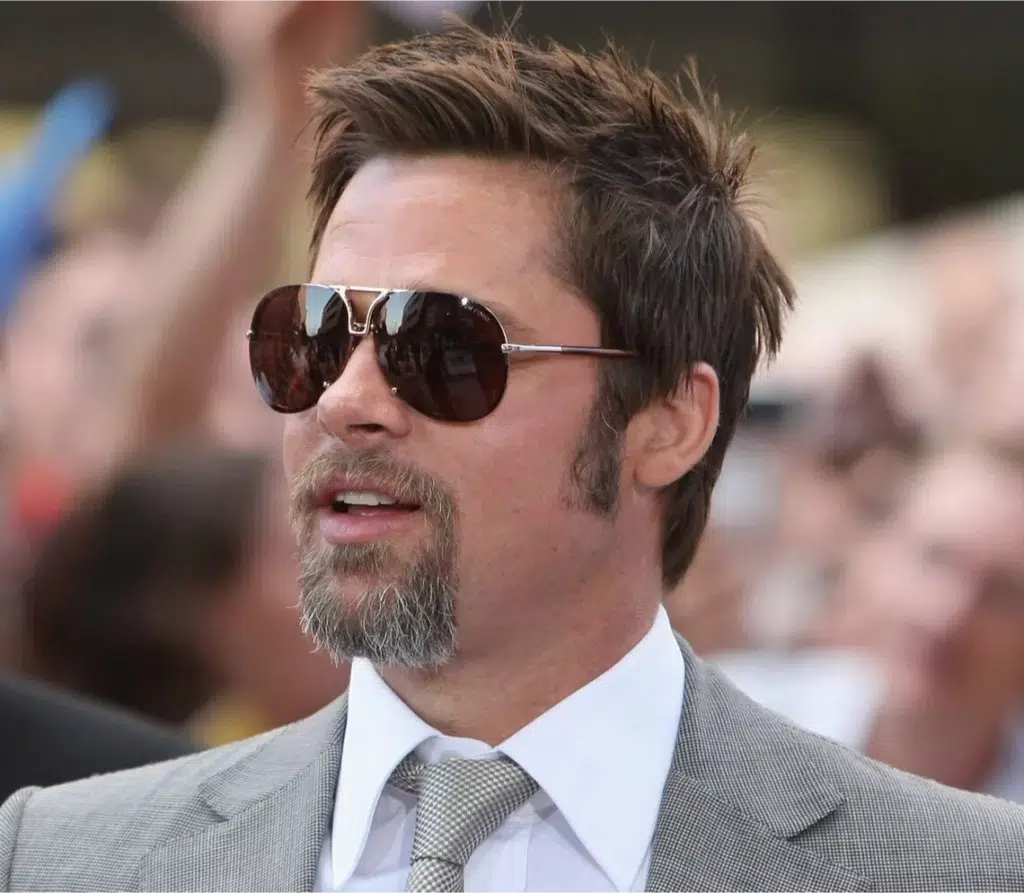 Brad Pitt wearing sunglasses at the Inglourious Basterds Premiere