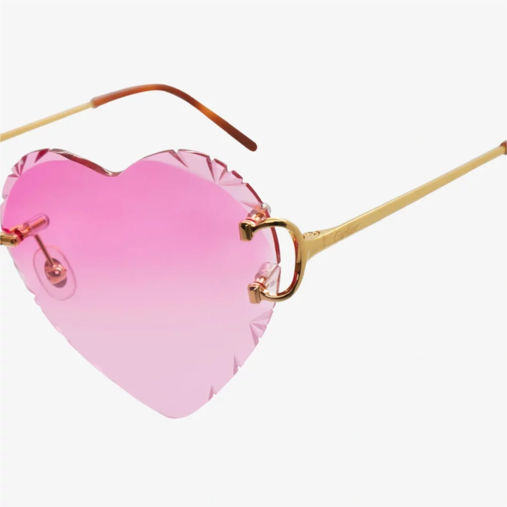 Cartier heart-shaped eyewear