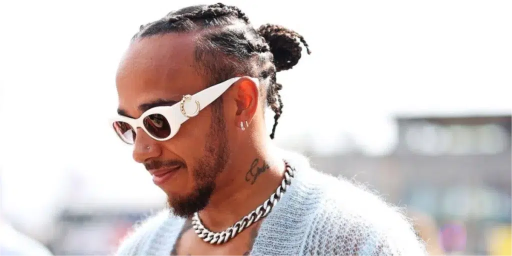 Lewis Hamilton in Cartier shades