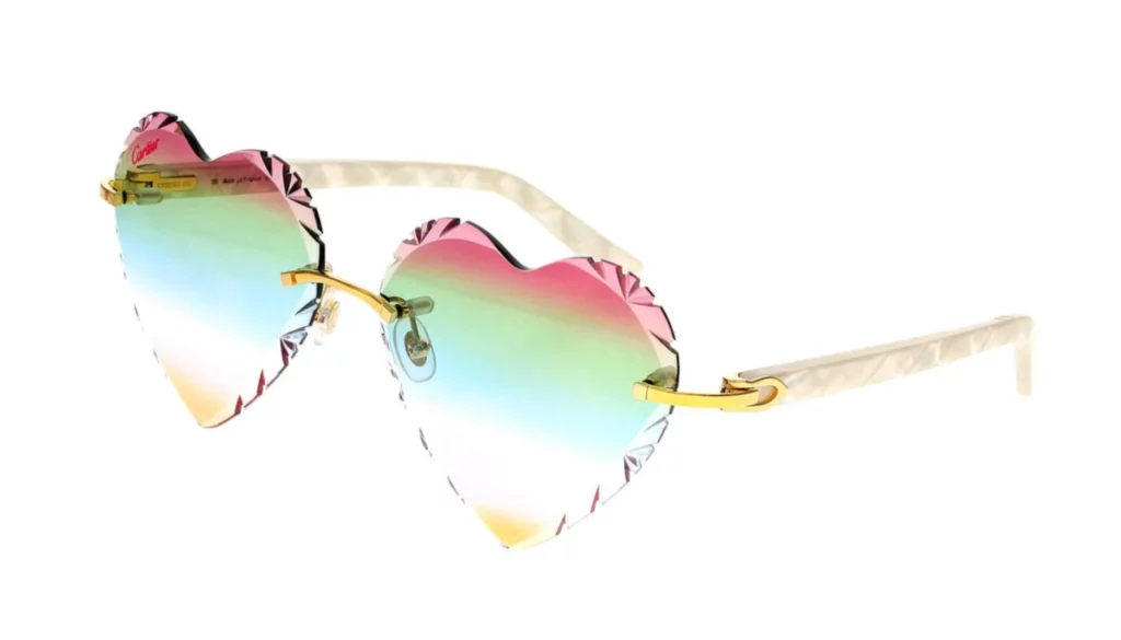 Cartier frames with rainbow lenses