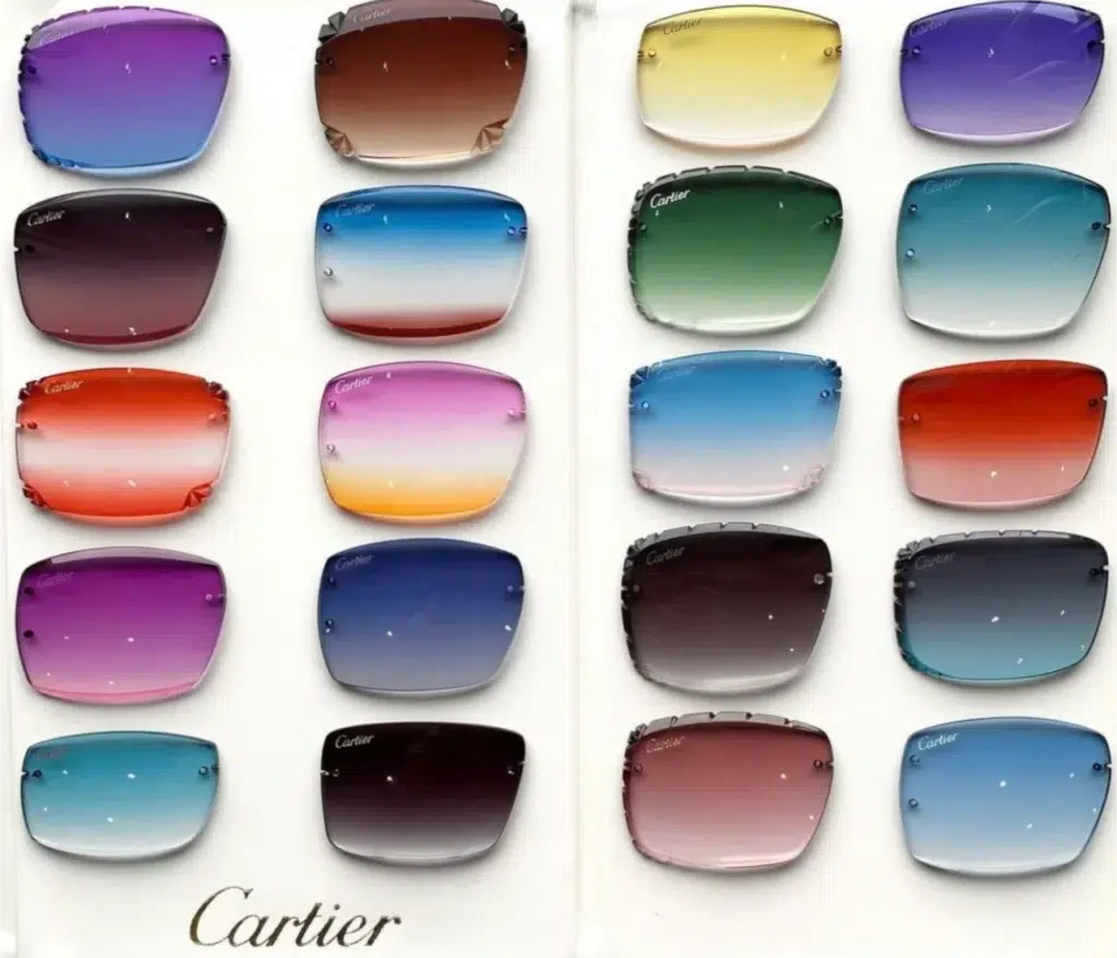 Cartier colorful lenses