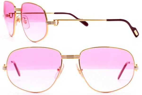 Cartier elegant pink glasses