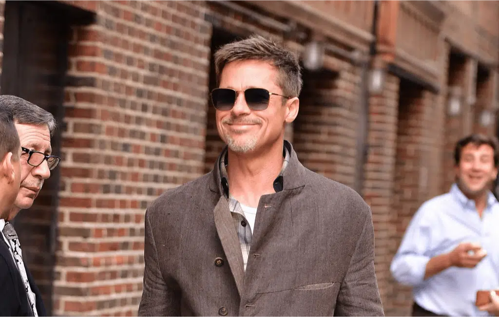 Brad Pitt Sunglasses at New York City Hotel