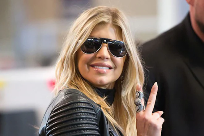 Fergie in eye-catching Cartier shades