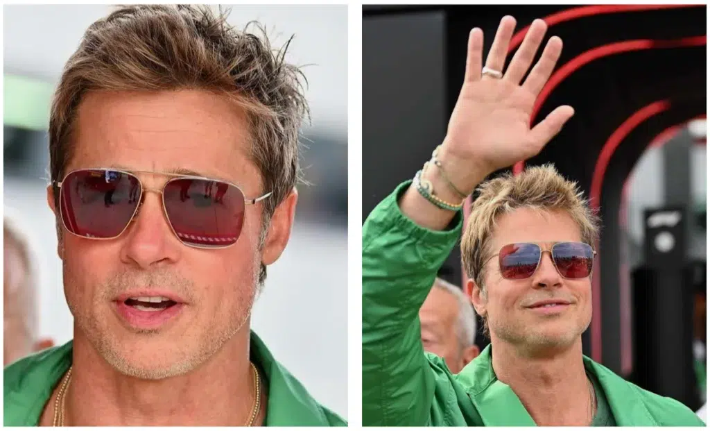 Brad Pitt Sunglasses at Silverstone