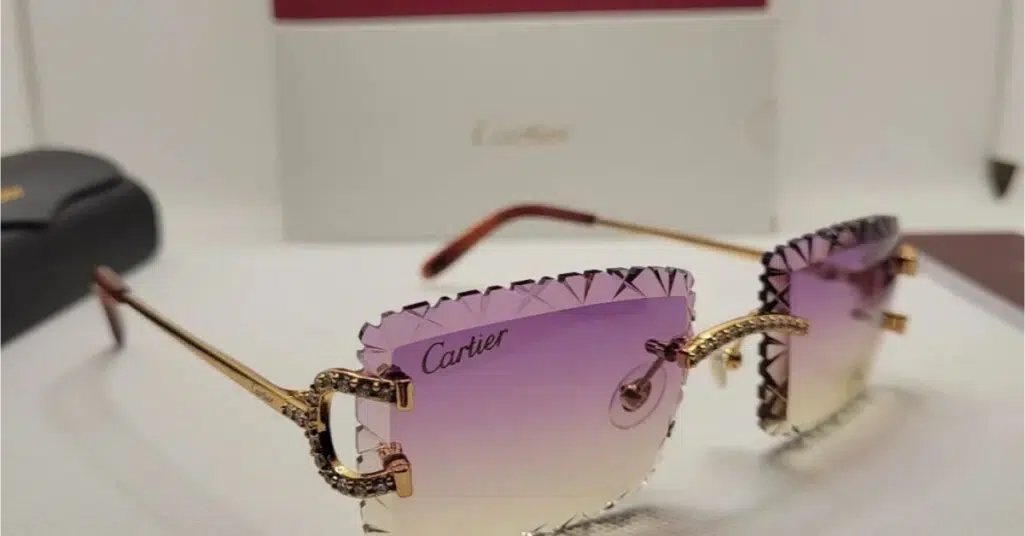 Cartier violet sunglasses