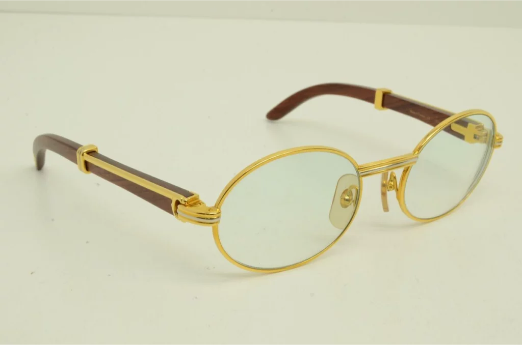 Vintage wood Cartier glasses