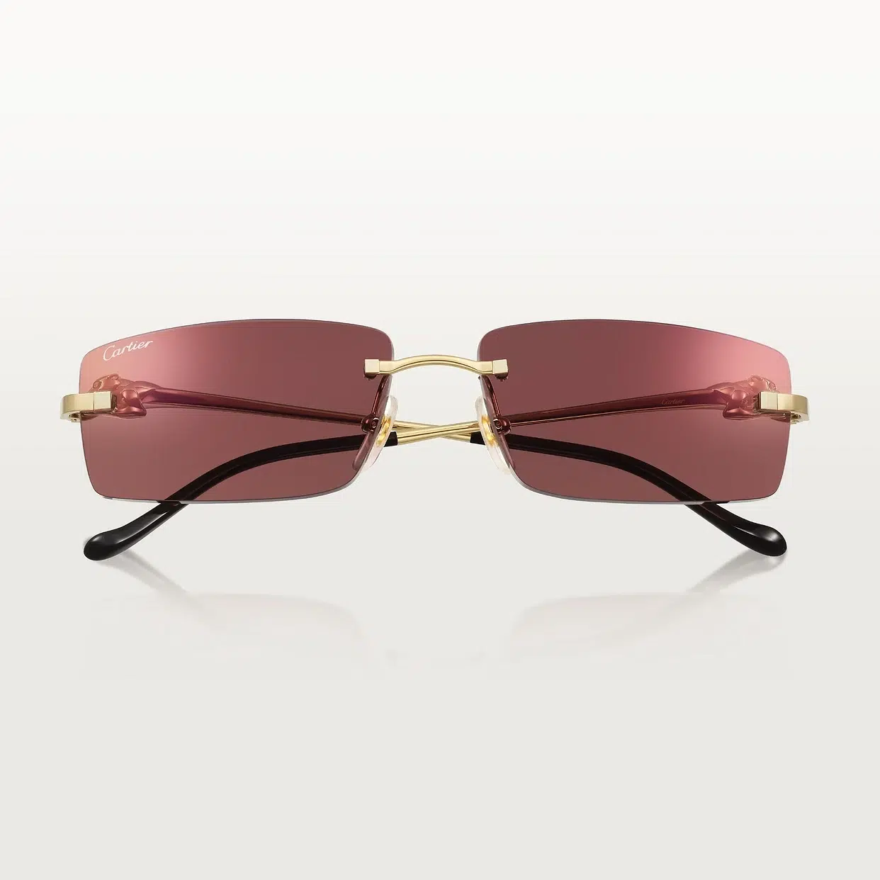 Panthère de Cartier red sunglasses