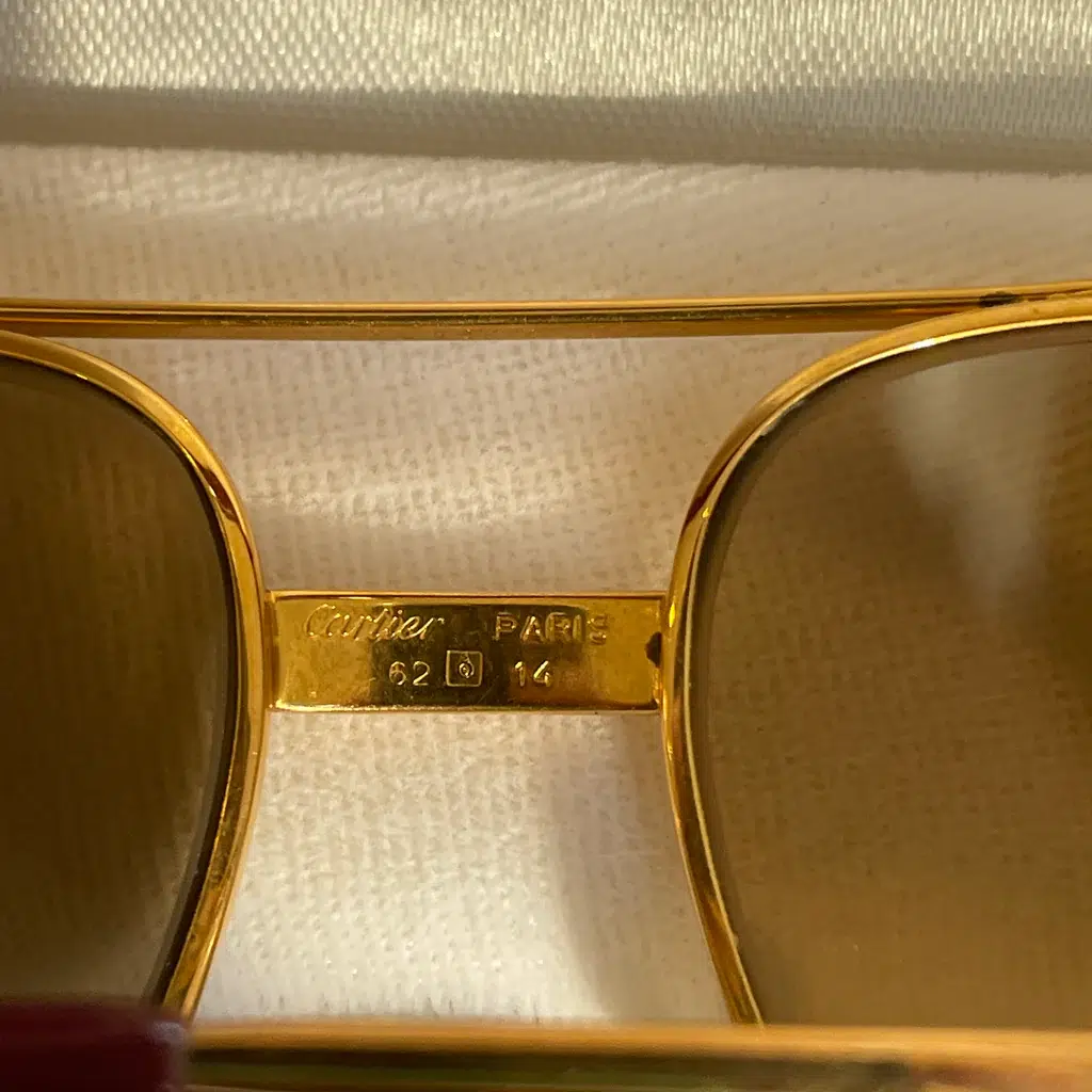 Cartier limited edition aviator shades: a close view