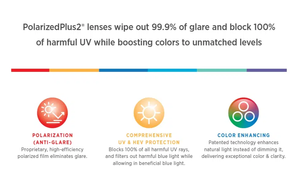 Features of PolarizedPlus2 lenses 