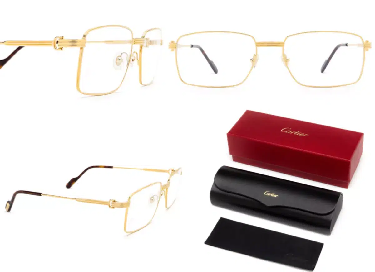 Cartier eyeglasses with a box