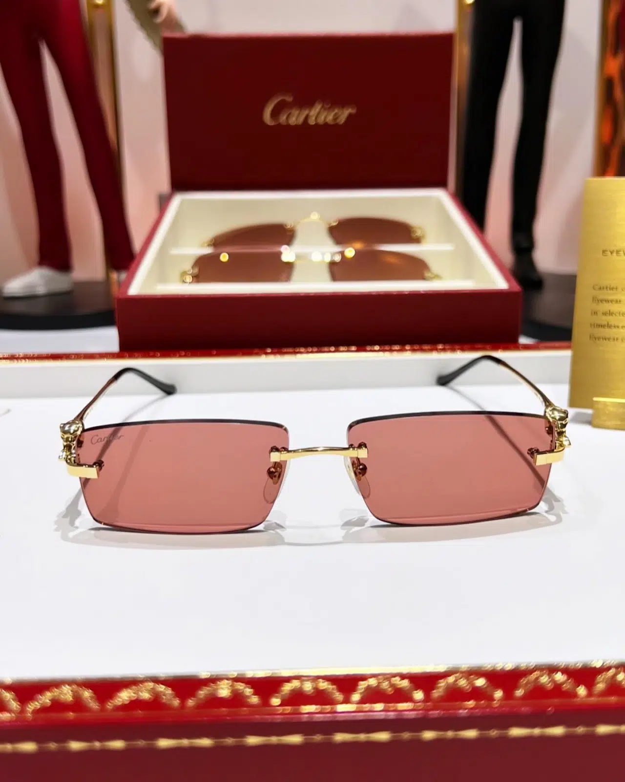 Cartier Eyewear 40 Anniversary red sunglasses