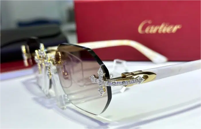 Cartier frames with diamonds