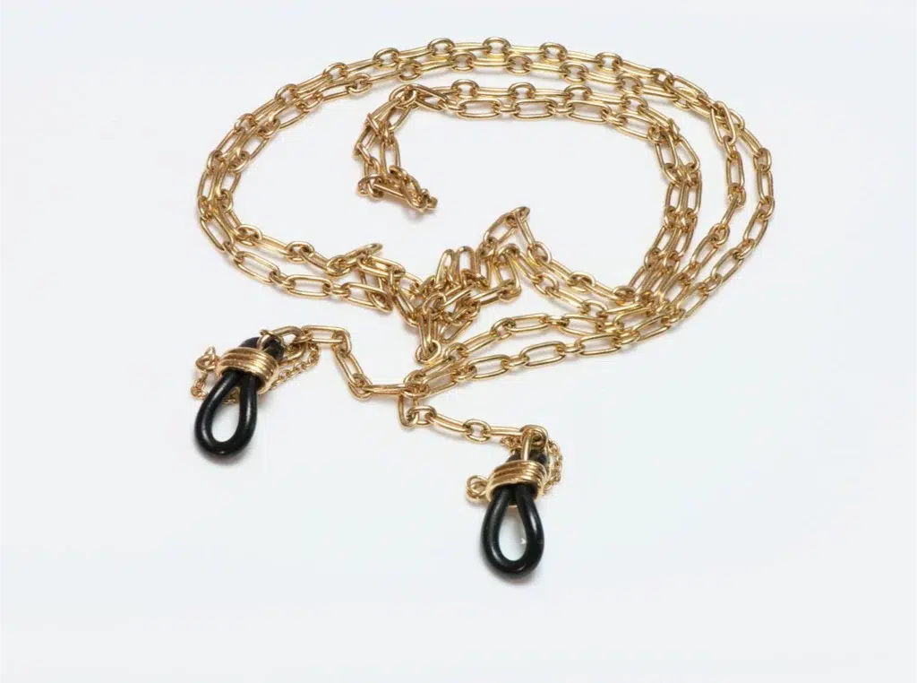 Cartier 18 k gold chain for glasses