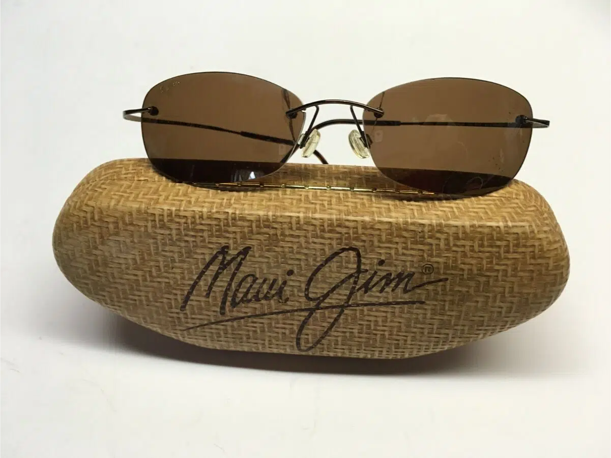 Maui Jim sunglasses with a case