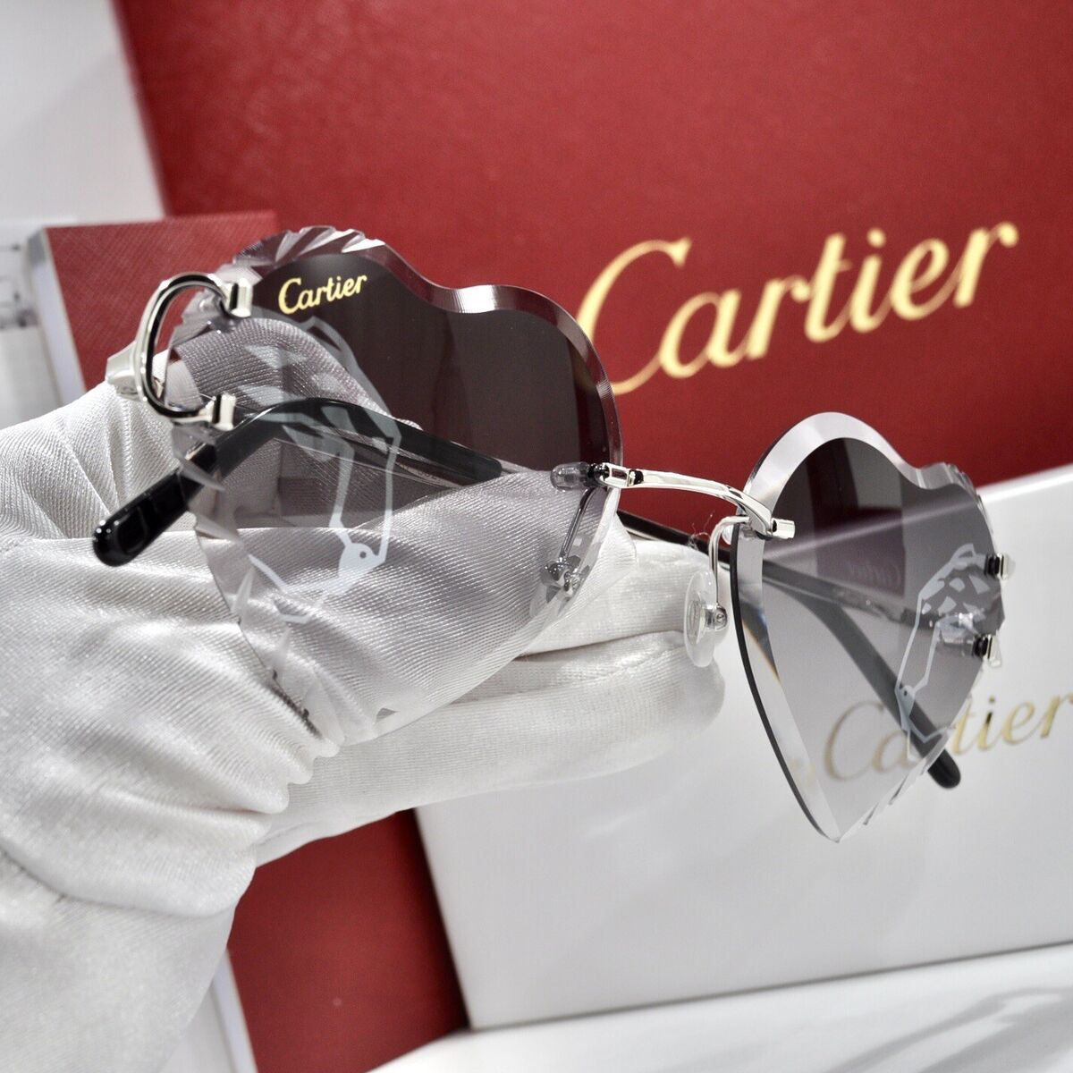 Cartier heart glasses limited edition