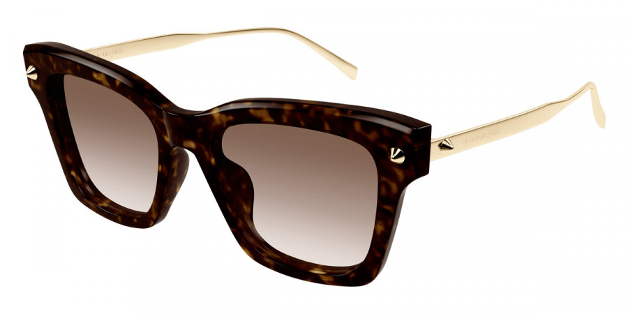 Color: Havana/Gold (002) - Alexander McQueen AM0483S00252