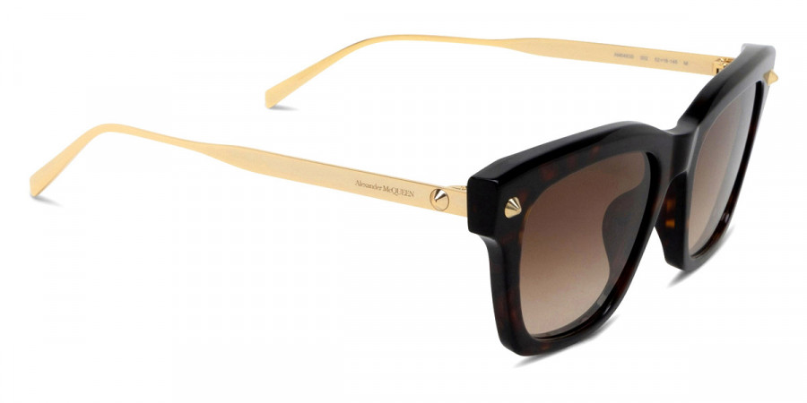 Color: Havana/Gold (002) - Alexander McQueen AM0483S00252