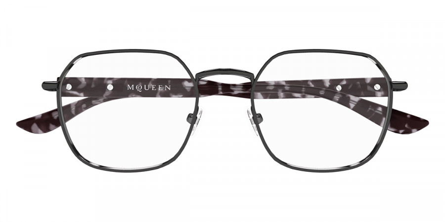 Alexander McQueen™ AM0499O 002 52 - Gunmetal/Havana