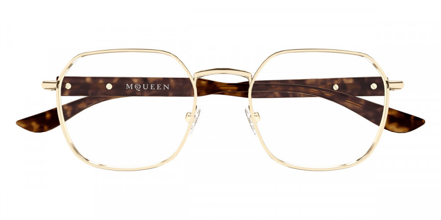 Alexander McQueen™ AM0499O 003 52 - Gold/Havana