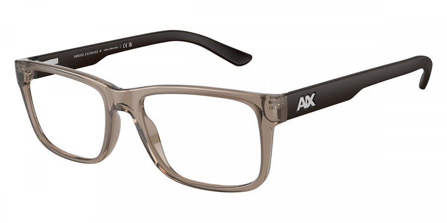 Armani Exchange™ AX3016 8011 53 - Shiny Transparent Brown/Matte Brown