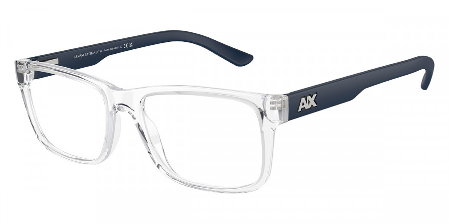 Armani Exchange™ AX3016 8033 53 - Shiny Crystal/Matte Blue