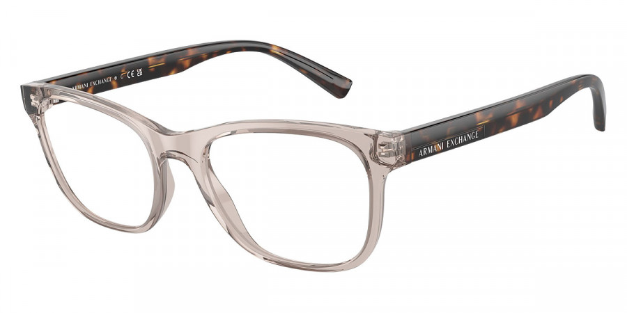 Armani Exchange™ AX3057F 8271 52 - Shiny Transparent Brown/Shiny Havana