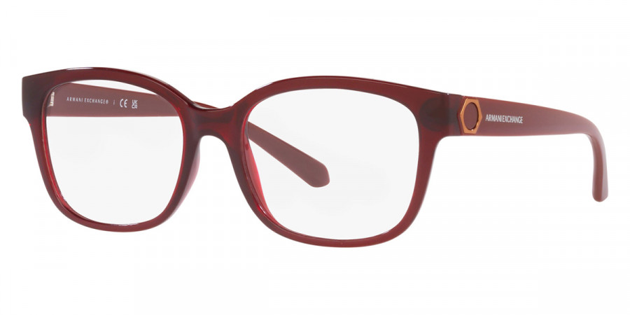 Color: Shiny Transparent Red (8241) - Armani Exchange AX3098F824153