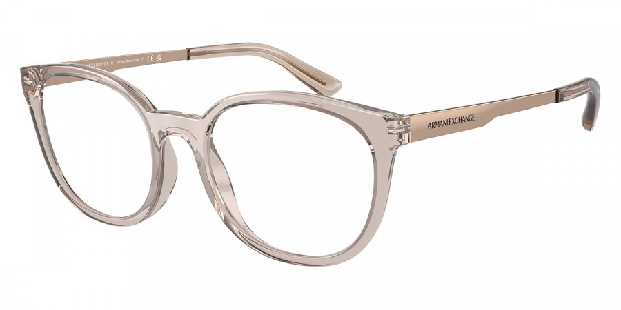 Armani Exchange™ AX3104F 8240 53 - Shiny Transparent Tundra/Shiny Rose Gold