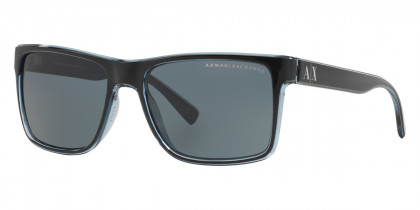 Armani Exchange™ AX4016 Sunglasses in Black/Transparent Blue Gray |  