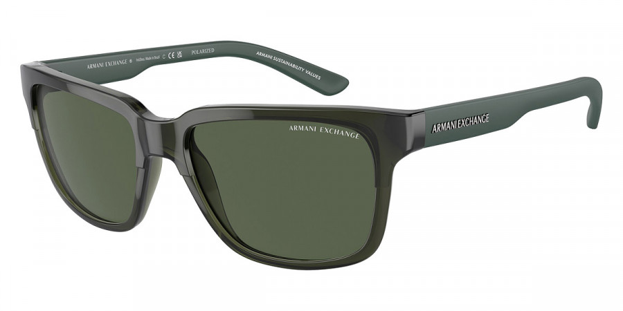 Armani Exchange™ AX4026S 83419A 56 - Shiny Transparent Green/Matte Green