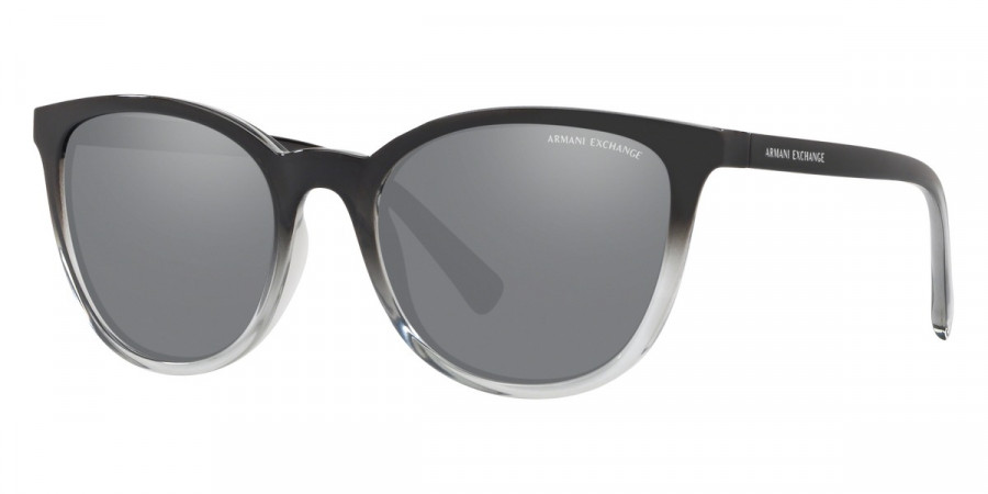 Color: Shiny Black & Gray (82556G) - Armani Exchange AX4077SF82556G56