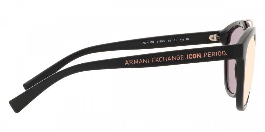 Color: Shiny Black (81586X) - Armani Exchange AX4118S81586X54