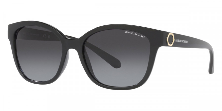 Color: Shiny Black (81588G) - Armani Exchange AX4127S81588G54