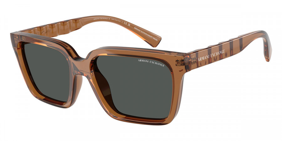 Armani Exchange™ AX4147S 835887 56 - Shiny Transparent Brown