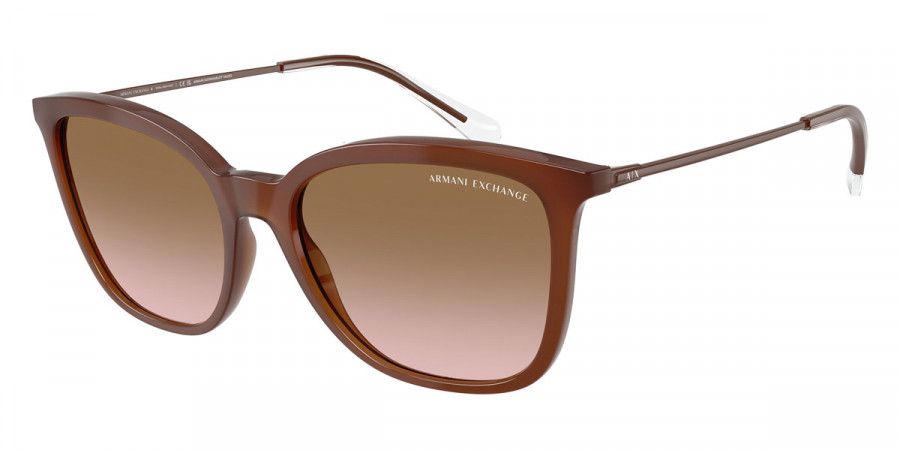 Armani Exchange™ AX4151S 836511 55 - Opalescent Dark Brown/Shiny Dark Brown