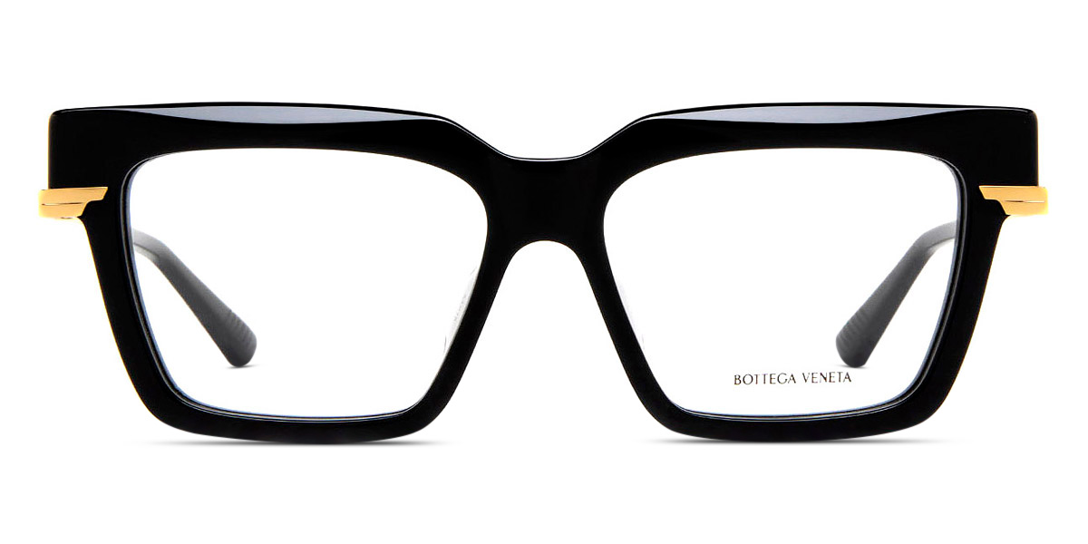Bottega Veneta™ BV1243O 001 53 Black/Gold Eyeglasses