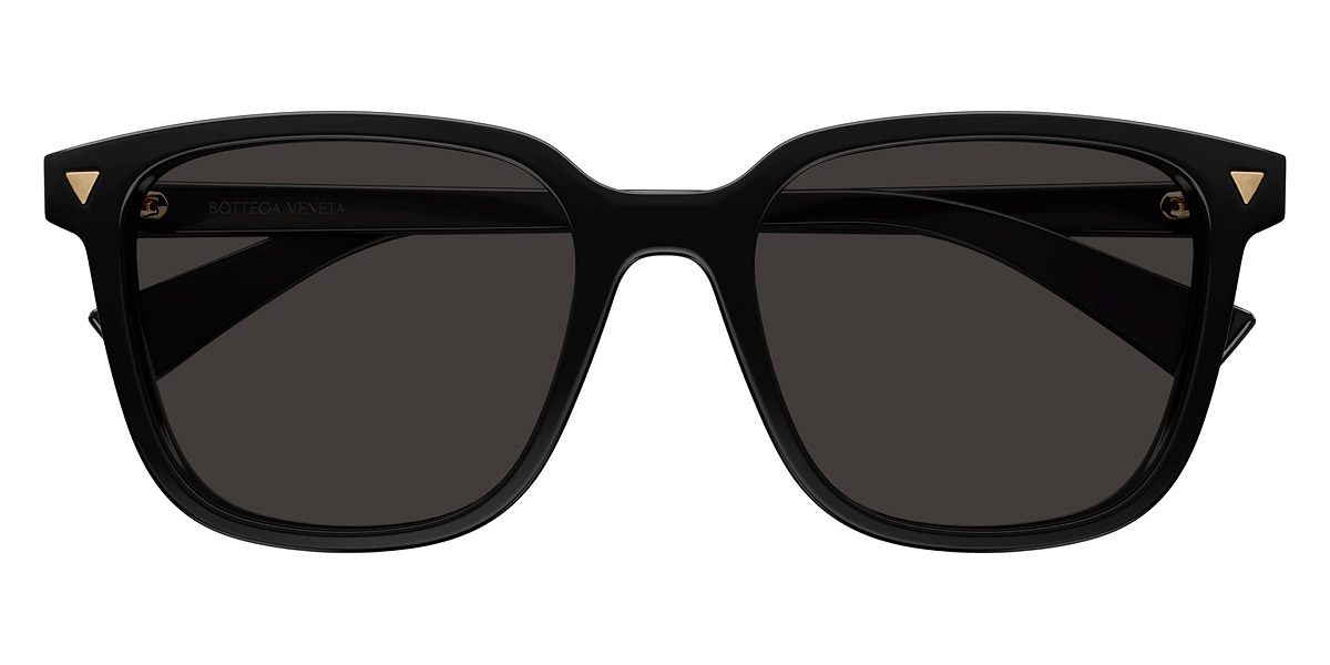 Online Bottega Veneta Round Black with Gray Lens Sunglasses BV0143SA-001 (MSRP $485)