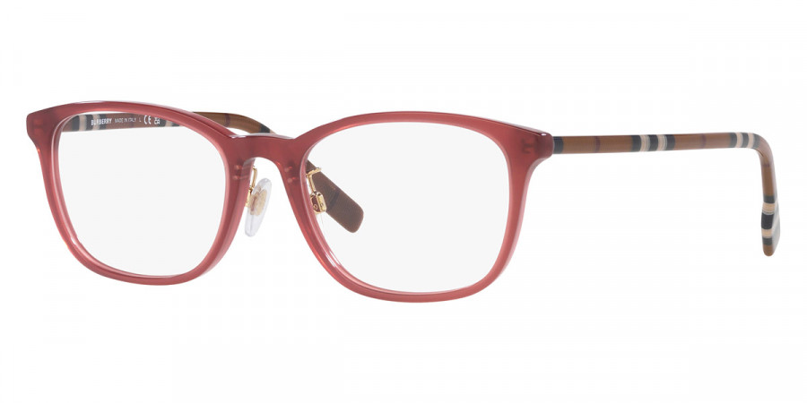 Color: Bordeaux and Check Brown (4018) - Burberry BE2371D401853