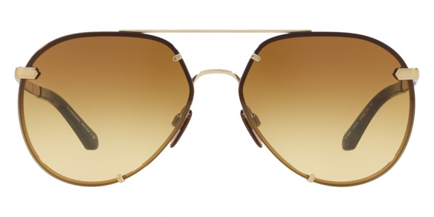 Burberry™ BE3099 11452L 61 Light Gold Sunglasses