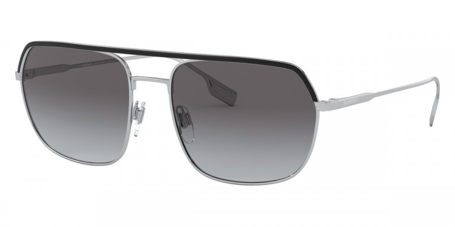 Color: Silver/Black (10058G) - Burberry BE311710058G58