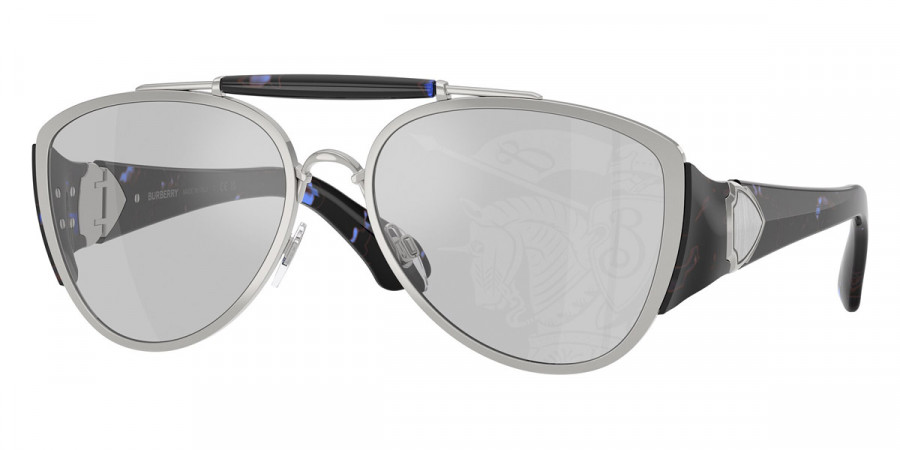 Burberry™ BE3161 100569 60 - Silver/Blue Havana